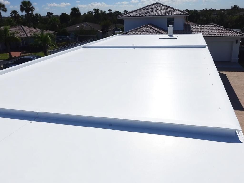 After roof installation - completed professional roofing work