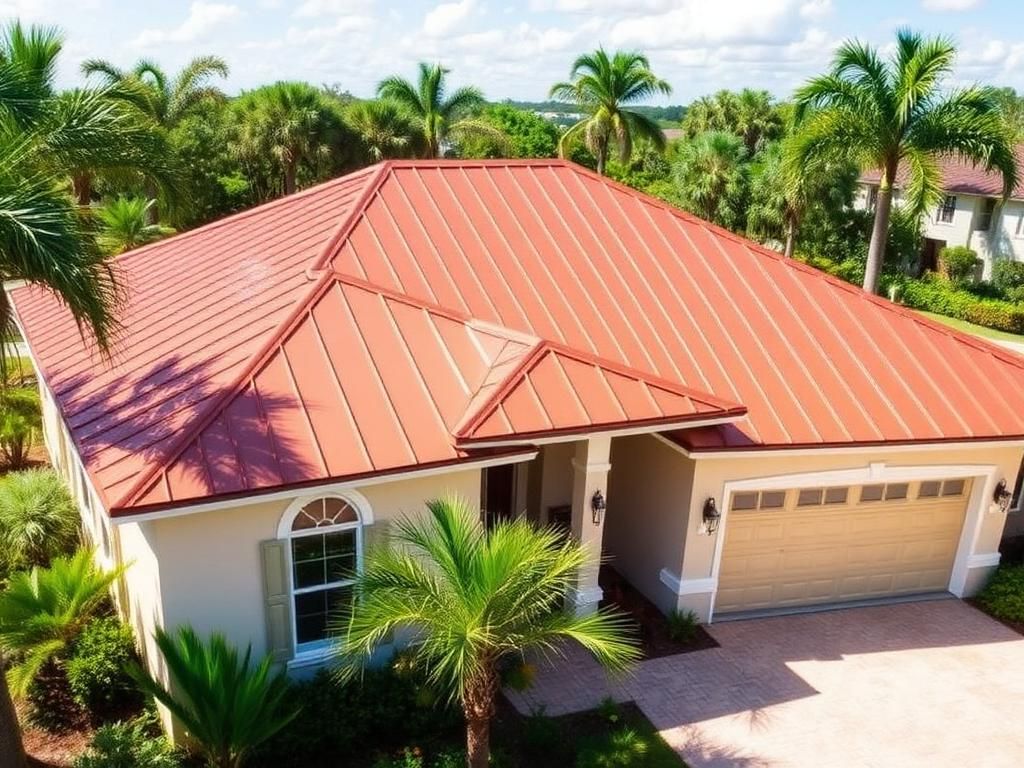 After roof installation - completed professional roofing work