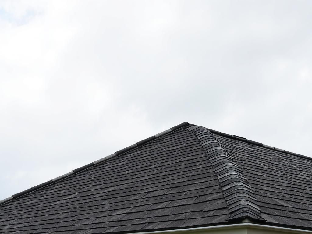 Before roof repair - damaged or worn roof condition