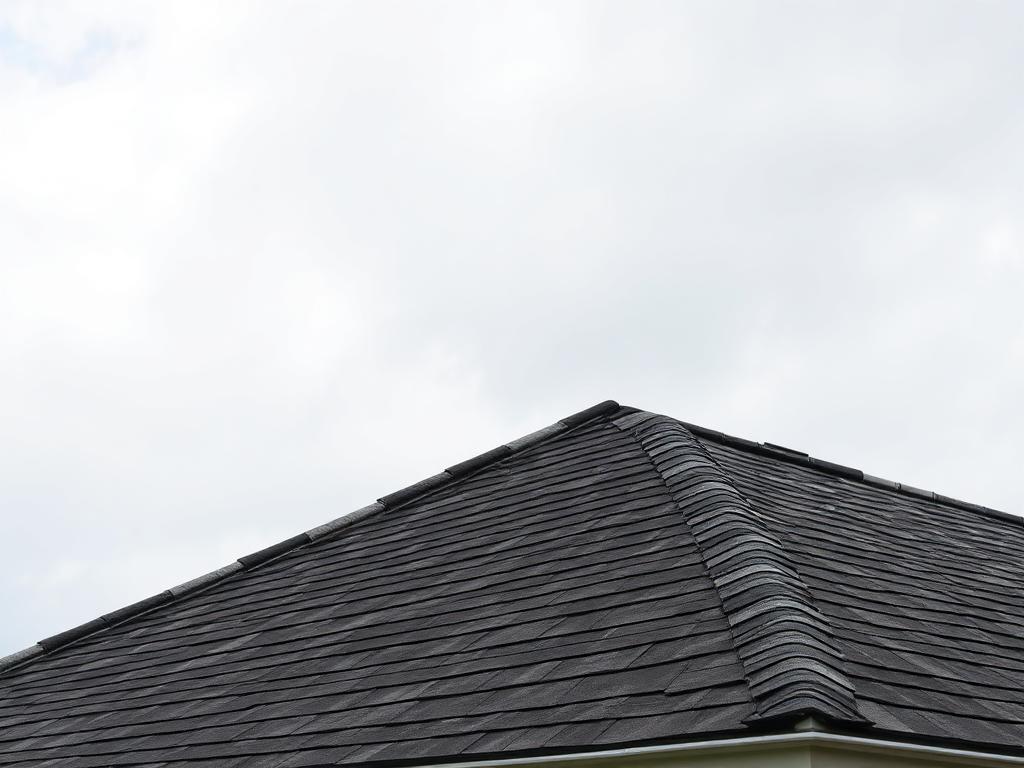 Before roof repair - damaged or worn roof condition