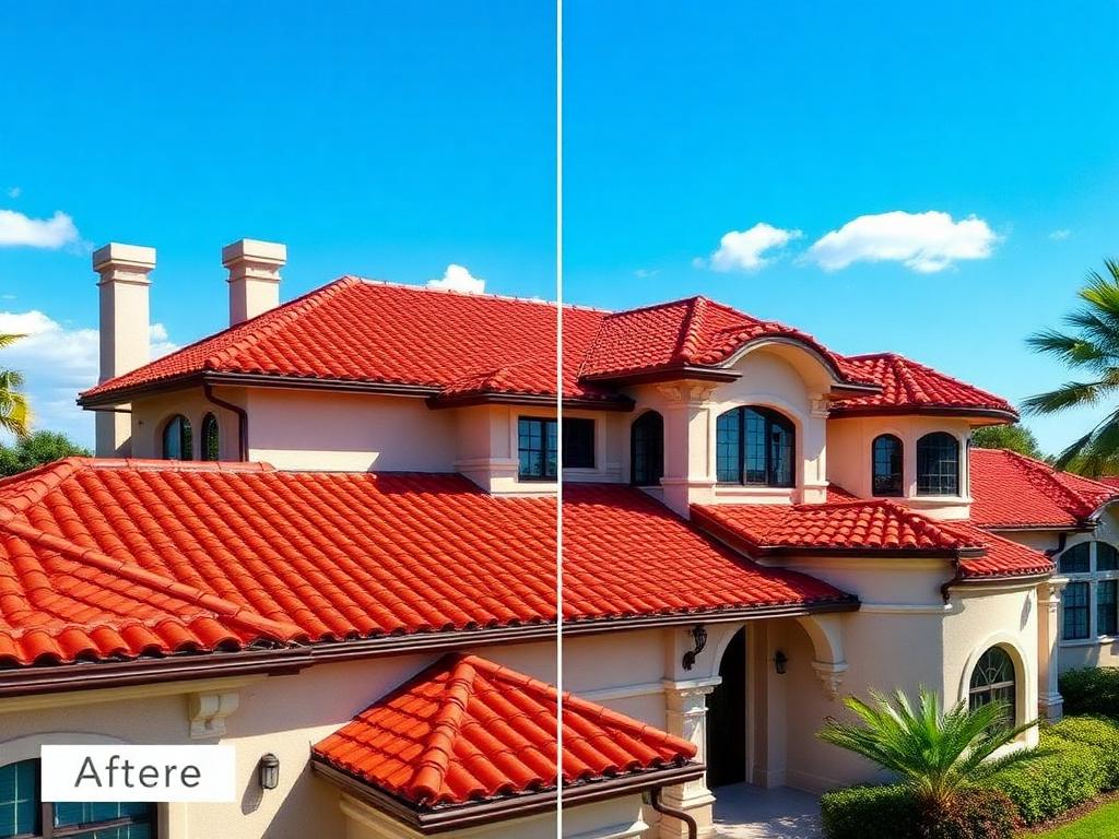 After roof installation - completed professional roofing work